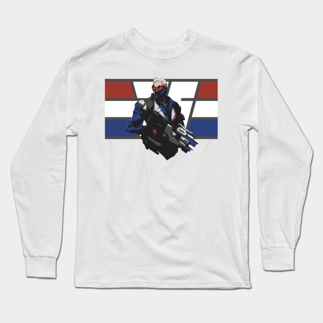 Soldier 76 American Hero Long Sleeve T-Shirt by Genessis